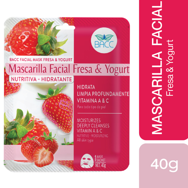 Bacc Mascarilla Fresa Y Yogurt 40g