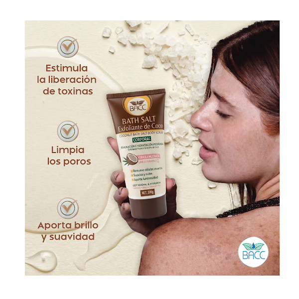 Bath Salt Exfoliante Coco 200g - Bacc - Imagen 2