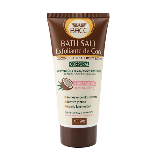 Bath Salt Exfoliante Coco 200g - Bacc