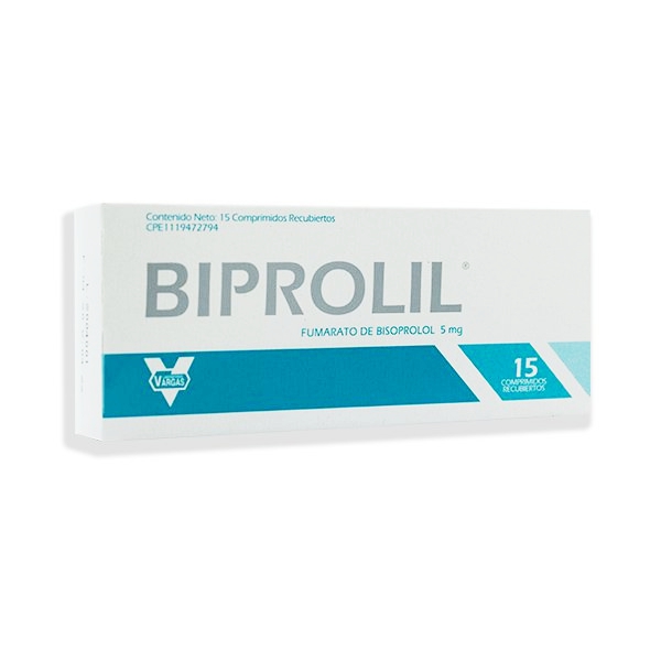 Biprolil Carvedidol 5mg x 15 Comprimidos - Vargas