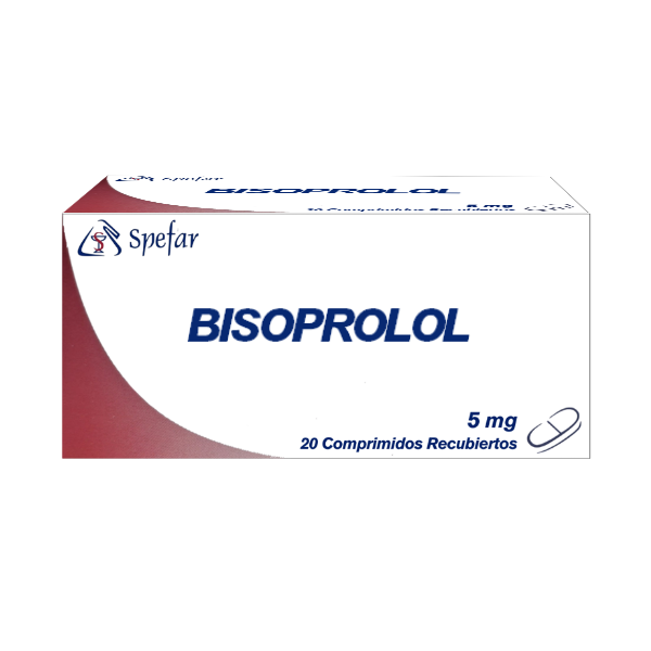 Bisoprolol 5mg x 20 Comprimidos - Spefar