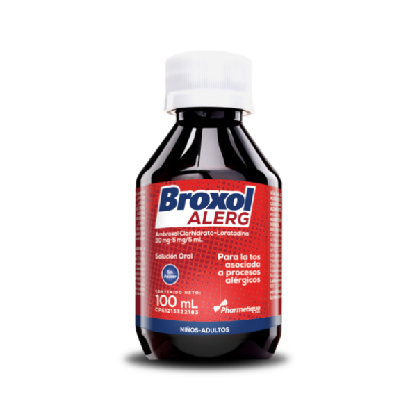 Broxol Alerg Ambroxol+Loratadina Jarabe 30-5mg/5ml x 100ml - La Santé