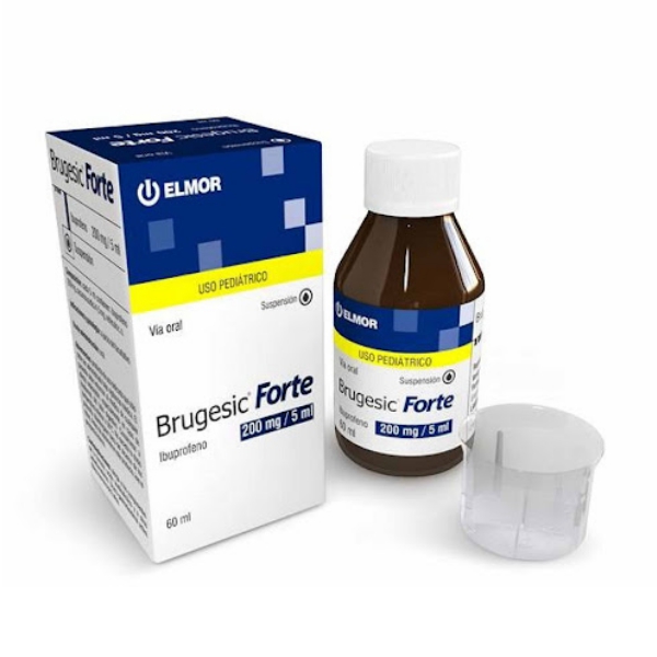 Brugesic Forte Ibuprofeno Jarabe Pediátrico 200mg/5ml x 60ml - Elmor