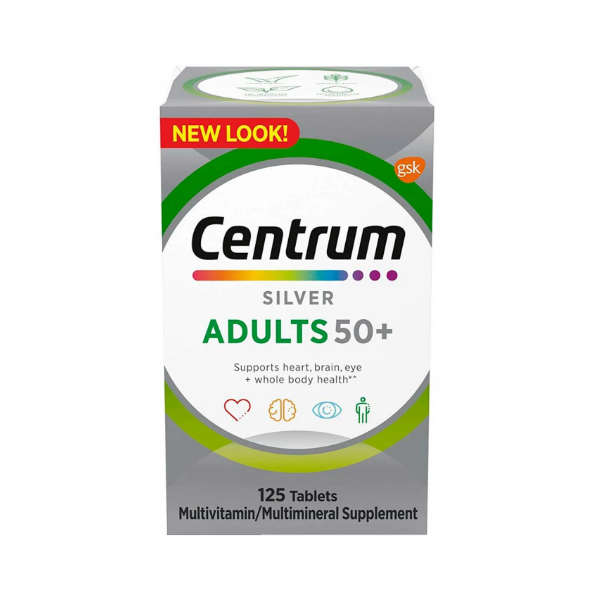 Centrum Silver Adultos 50+ Multivitamínico x 125 Tabletas