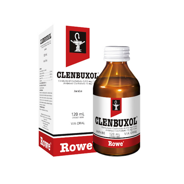 Clenbuxol Ambroxol+Clenbuterol Jarabe Adulto x 120ml - Rowe