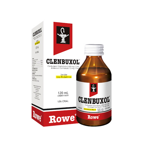 Clenbuxol Ambroxol+Clenbuterol Jarabe Pediátrico x 120ml - Rowe