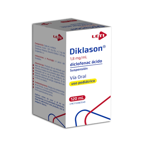 Diklason Jarabe Pediátrico 1.8mg/ml x 120ml - Leti