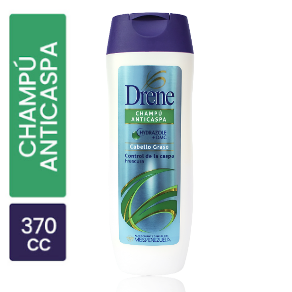 Drene Champú Anticaspa Cabello Graso x 370ml