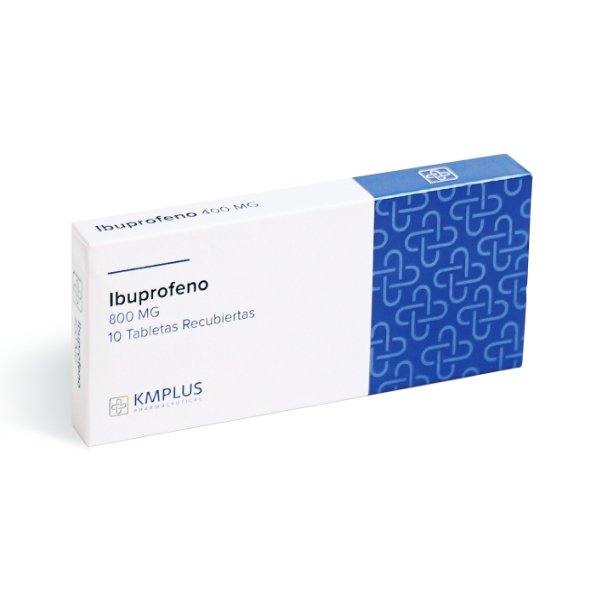 Ibuprofeno 800mg x 10 Tabletas - KMPLUS