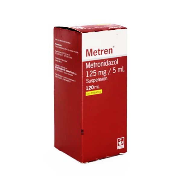 Metren Metronidazol Suspensión Pediátrica 125mg/5ml x 120ml - Siegfried