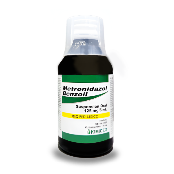 Metronidazol Suspensión Pediátrica 125mg/5ml x 120ml - Kimiceg