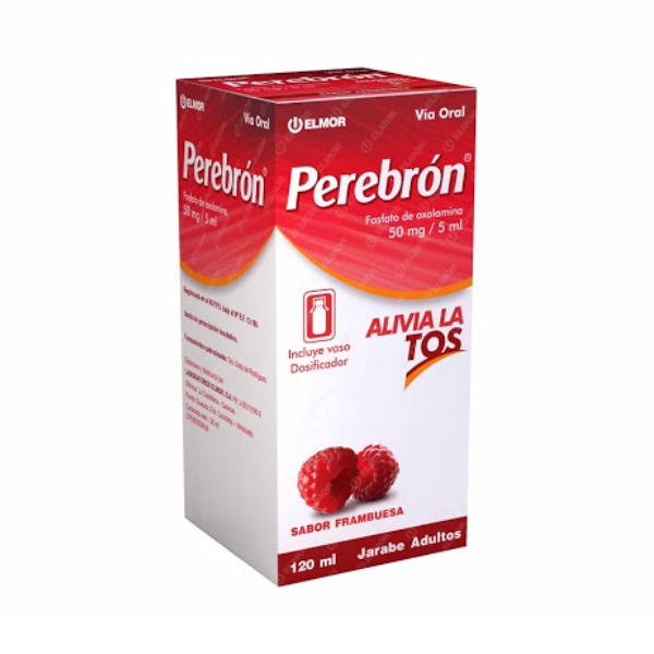 Perebron Oxolamina Jarabe Adulto 50mg/5ml x 120ml - Elmor