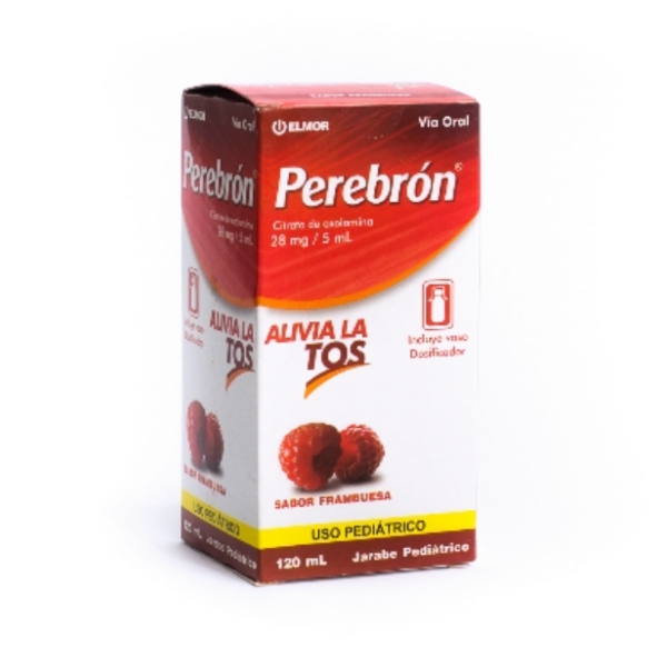 Perebron Oxolamina Jarabe Pediátrico 28mg/5ml x 120ml - Elmor