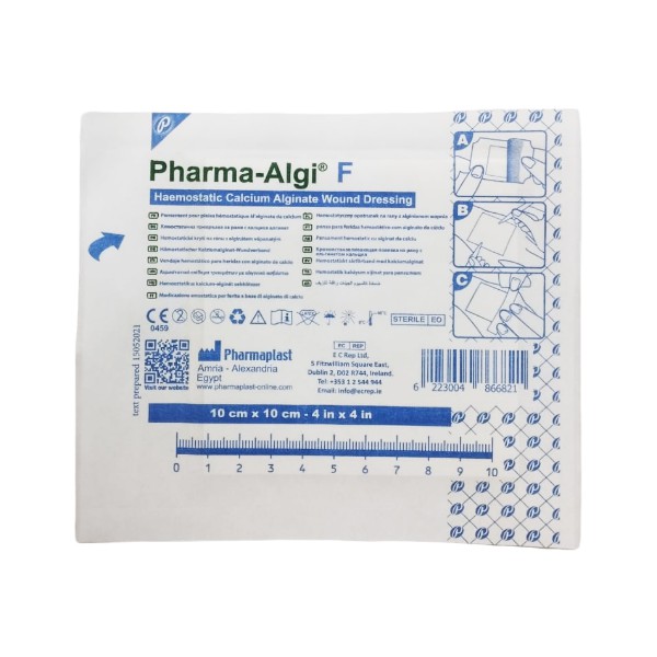 Pharma-Algi F Apósito De Alginato De Calcio 10cm x 10cm X 1 Unidad- Pharmaplast