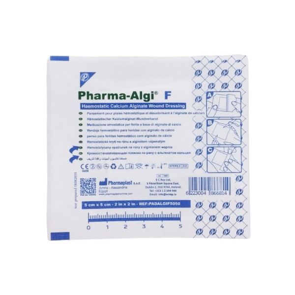 Pharma-Algi Apósito De Alginato De Calcio 5cm x 5cm X 1 Unidad- Pharmaplast