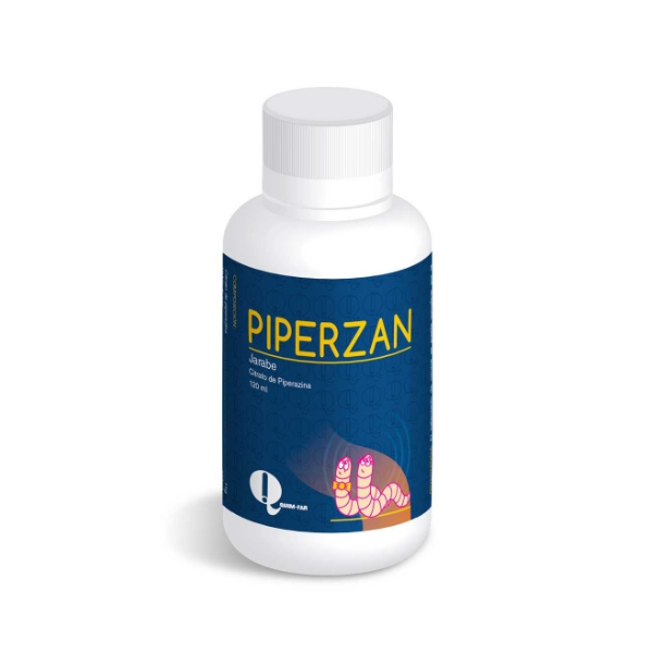 Piperzan Piperazina Jarabe x 120ml - Quim-Far