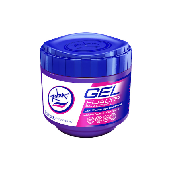Rolda Gel Fijador Con Extractos Botánicos Morado 250g
