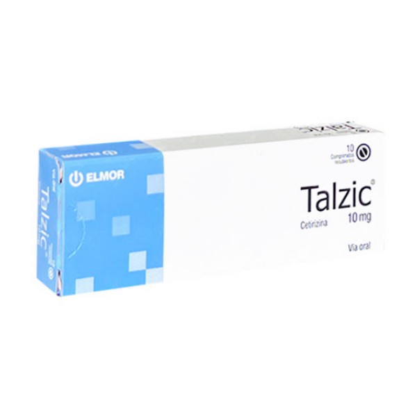 Talzic Cetirizina 10mg x 10 Comprimidos - Elmor