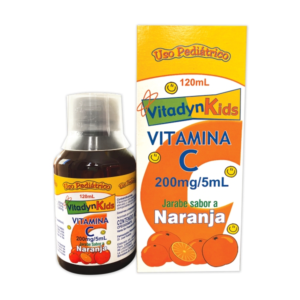 Vitadyn Kids Vitamina C Jarabe Pediátrico 200mg/5ml x 120ml - Oftalmi