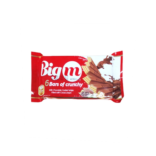 Big M 6 Bars Of Crunchy Chocolate 79g