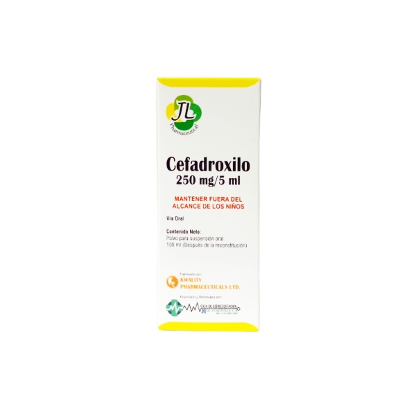 Cefadroxilo Suspensión En Polvo 250mg/5ml x 100ml - Kwality