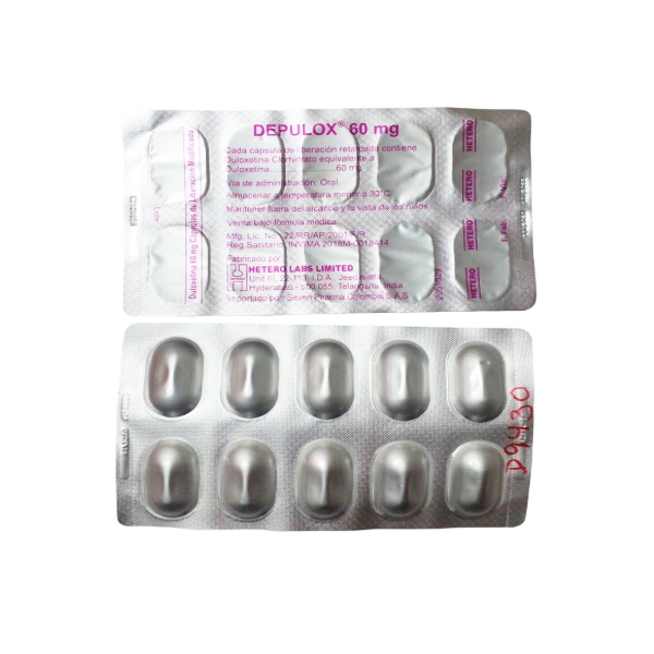 Depulox Duloxetina 60mg x 10 Cápsulas - Hetero