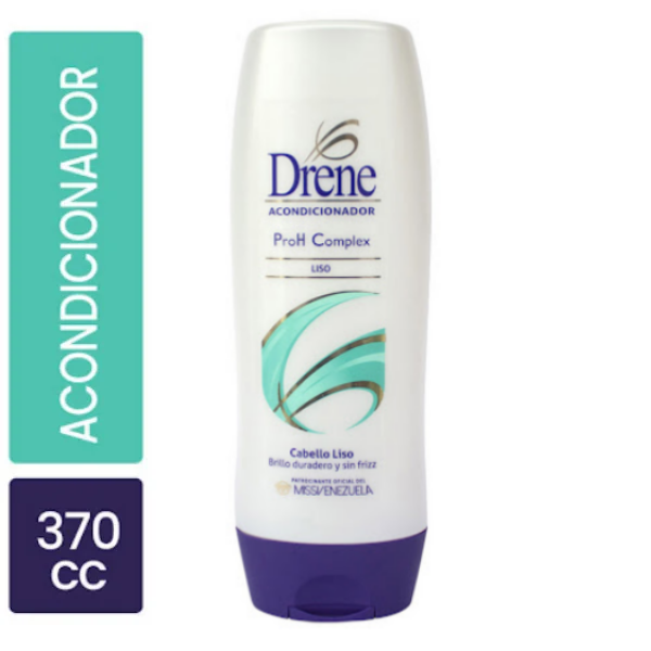 Drene Acondicionador ProH  Cabello Liso Brillo Y Suavidad Complex x 370ml