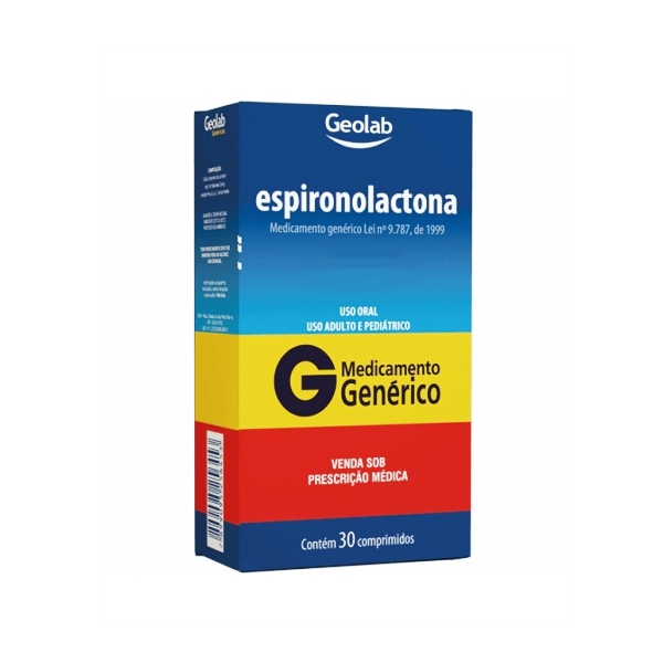 Espironolactona 50mg x 30 Comprimidos - Geolab