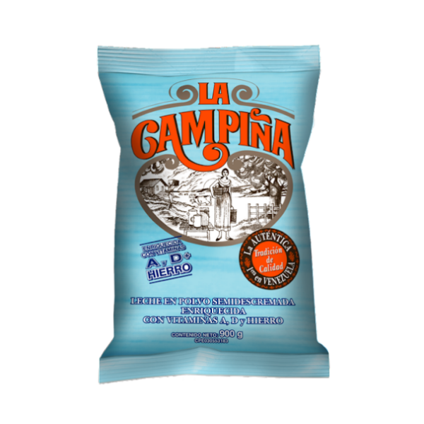 La Campiña Leche Semidescremada Polvo 900g