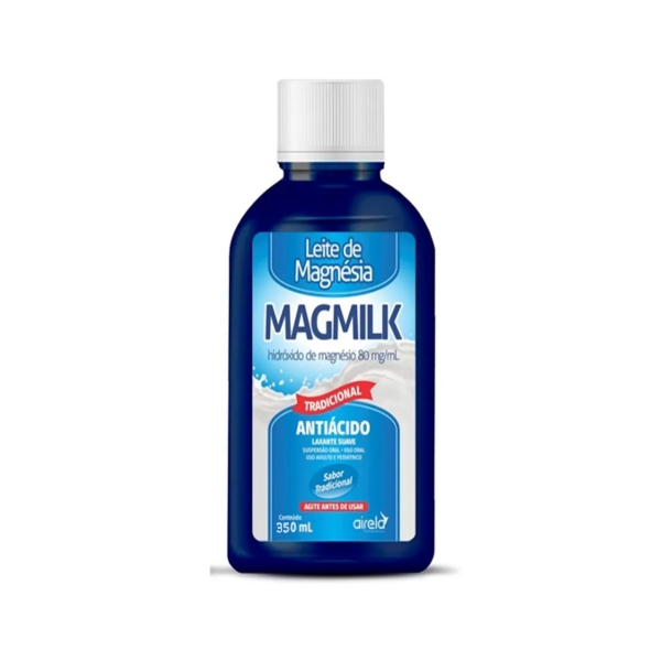 Magmilk Hidróxido De Magnesio+Hipoclorito De Calcio Suspensión 80mg/ml x 350ml - Airela