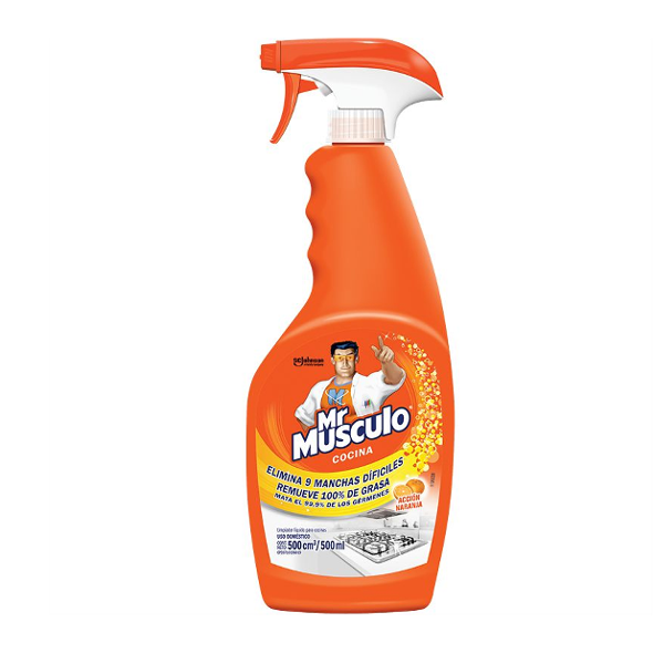 Mr Musculo Cocina Naranja Con Rociador 500ml