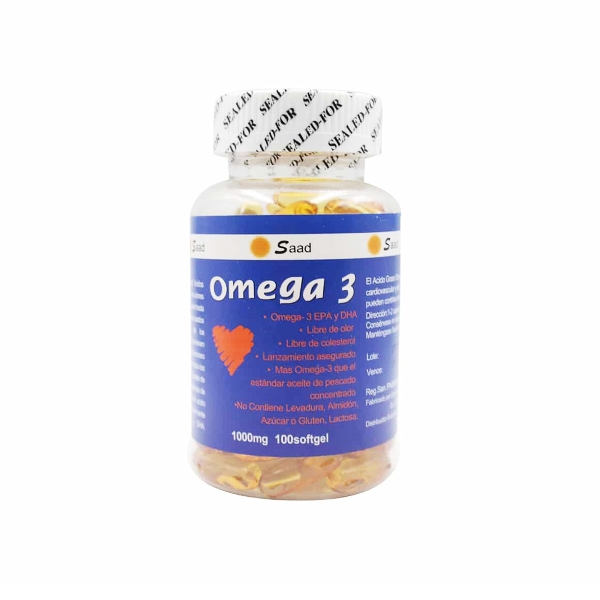 Omega 3 1000mg x 100 Cápsulas - Saad