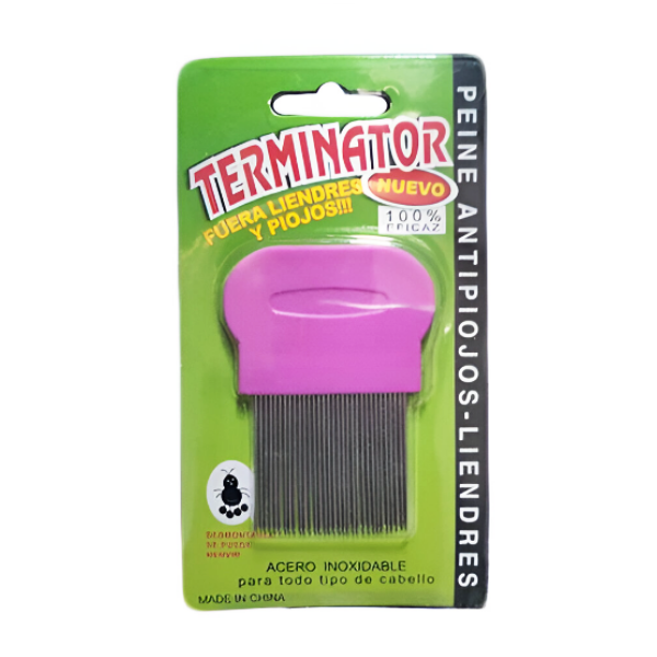 Peine Saca Piojos De Acero Inoxidable Terminator