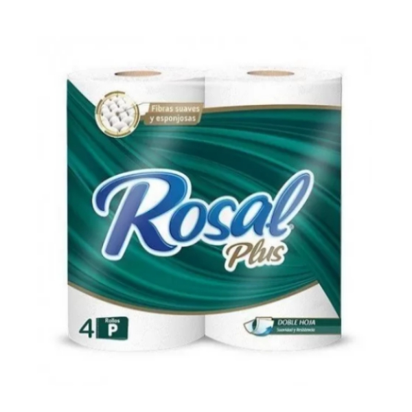 Rosal Plus Papel Higiénico 215H x 4 Unidades