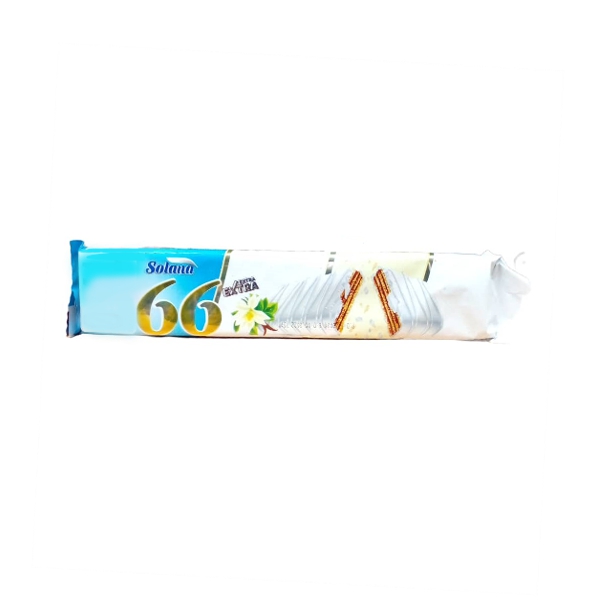 Solana-66 Wafer Sabor Chocolate Blanco 100g