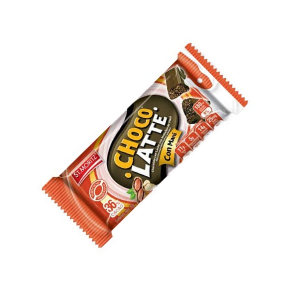 St.Moritz Choco-Latte Con Maní 32g