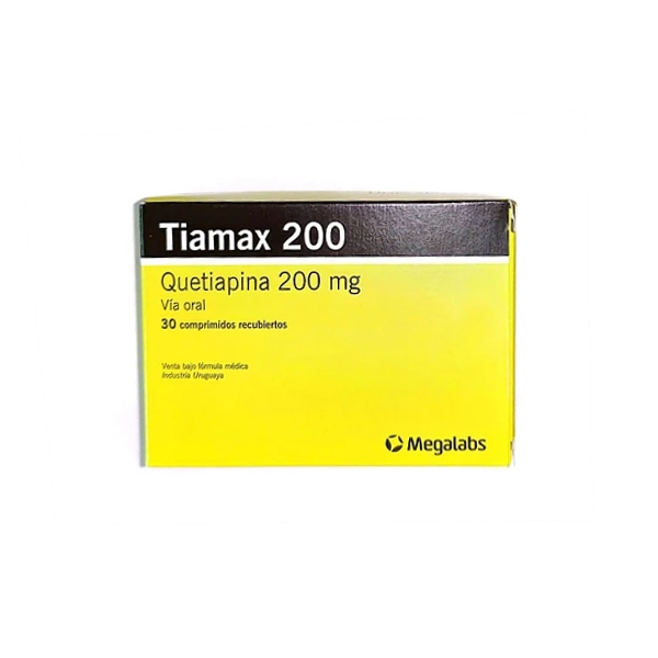 Tiamax Quetiapina 200mg x 30 Comprimidos - Megalabs