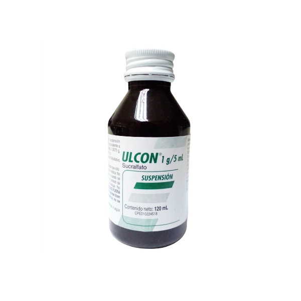 Ulcon Sucralfato Suspensión 1g/5ml x 120ml - Farma