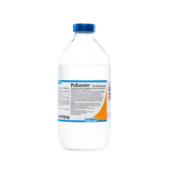 Poliamin Solución Inyectable 10%. I.V 500ml - Bherens