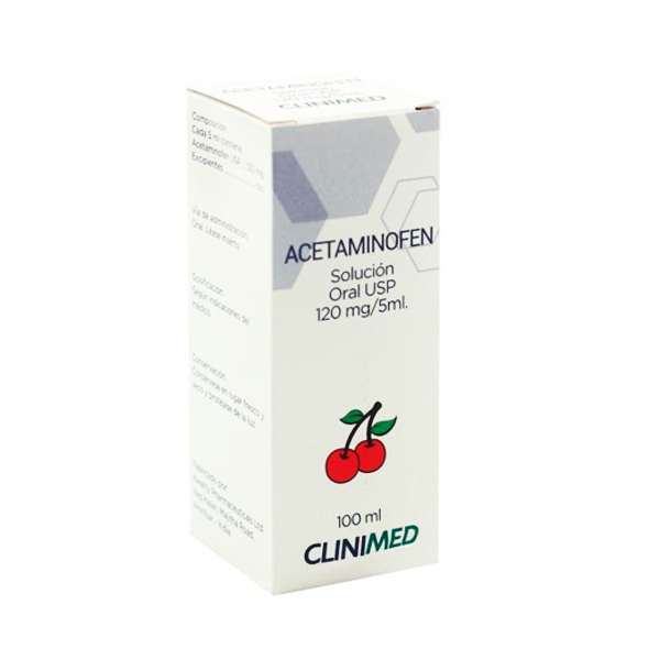 Acetaminofén 120mg/5ml Jarabe- 100ml Clinimed