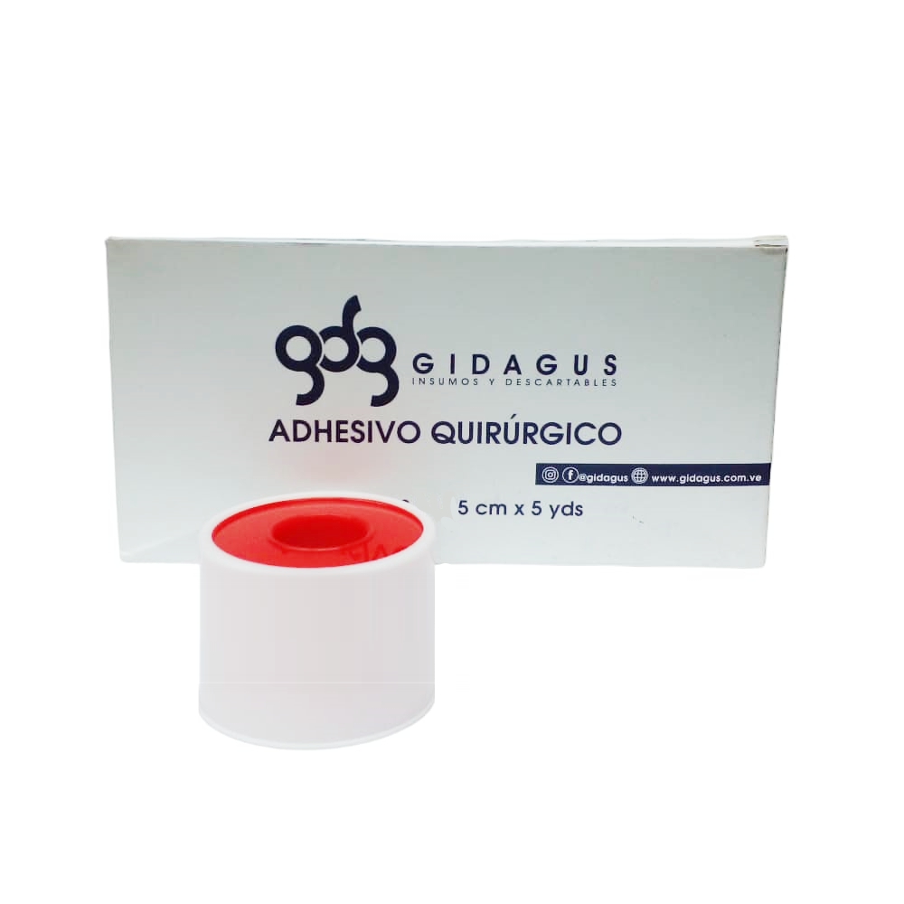 Adhesivo de Óxido Zinc 5 Cm x 5 Yardas Gidagus