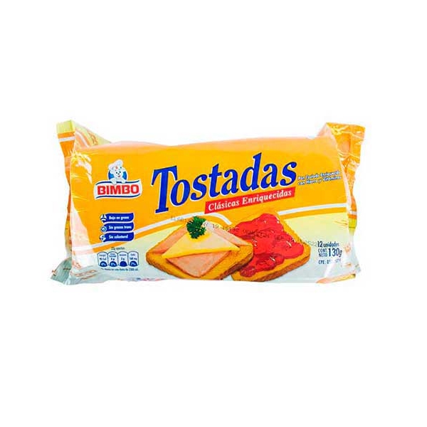 Bimbo Tostadas Clasicas Enriquecidas 130gr