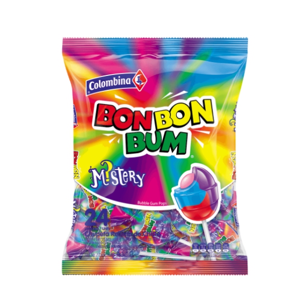 Bon Bon Bum Paquete Chupetas Mistery x 24 Unidades
