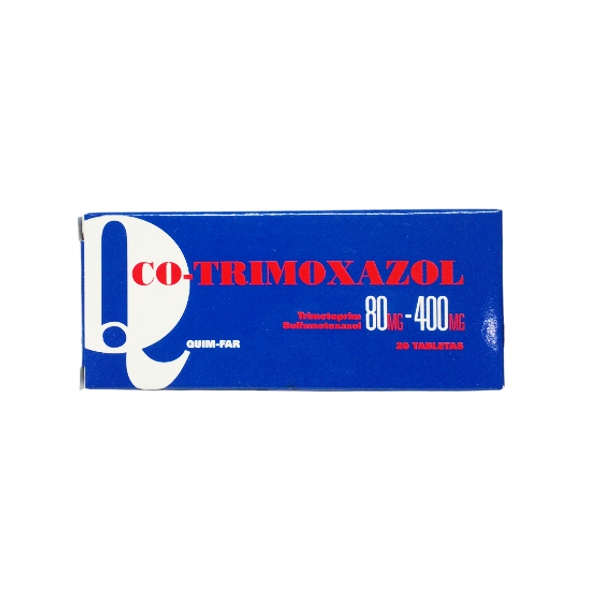 Co-Trimoxazol Trimetoprim+Sulfametoxazol 80mg/400mg x 20 Tabletas Quim-Far