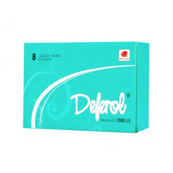 Deferol Vitamina D 7000Ui x 8 Cápsulas Blandas Procaps
