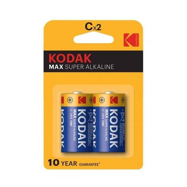 Kodak Max Pila Alcalina Cx2 10Year x 2 Unidades