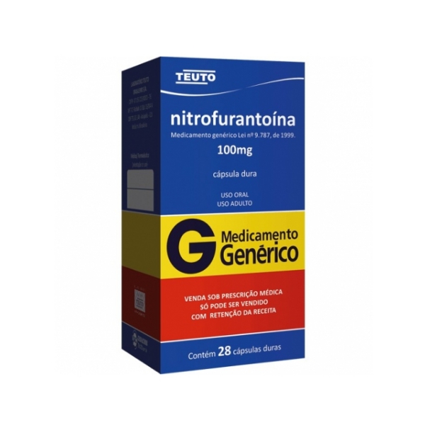 Nitrofurantoina 100mg x 28 Cápsulas Teuto