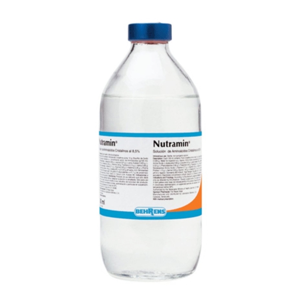 Nutramin Solución Inyectable 8.5%. I.V 500ml - Bherens
