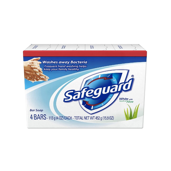 Safeguard Aloe Vera Jabón x 4 Barras 452gr