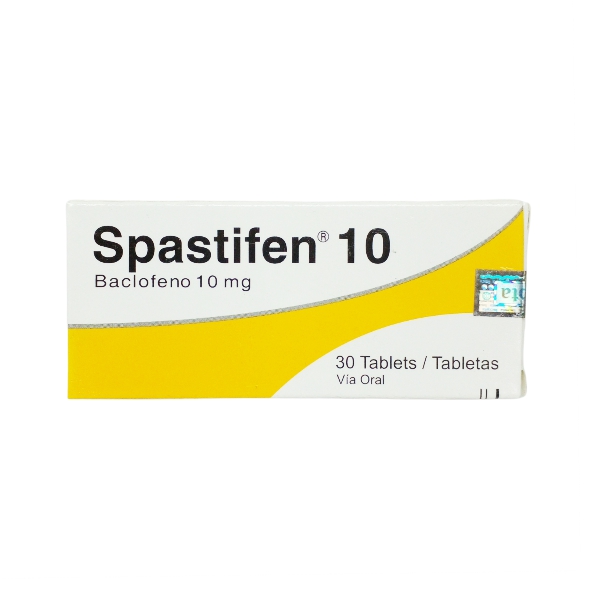 Spastifen Baclofeno 10mg x 30 Tabletas Incepta